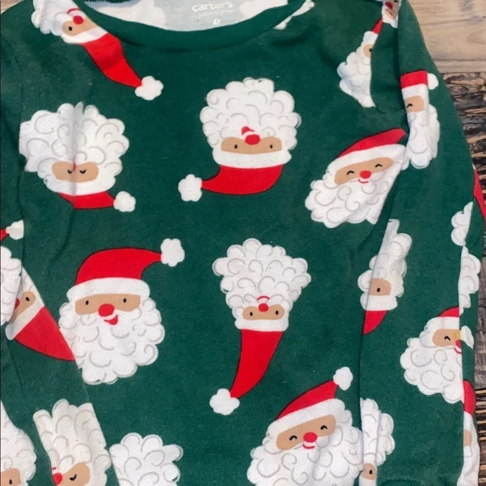 Carter's Red and Green Santa Kids Matching Sets